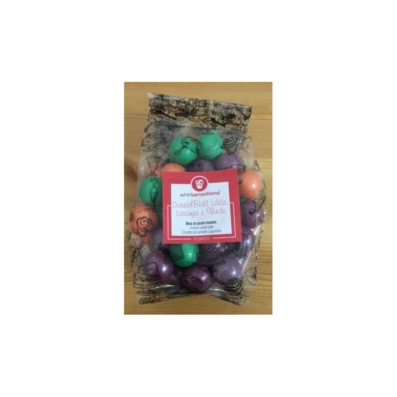 Cerealball lilás, laranja e verde 150g