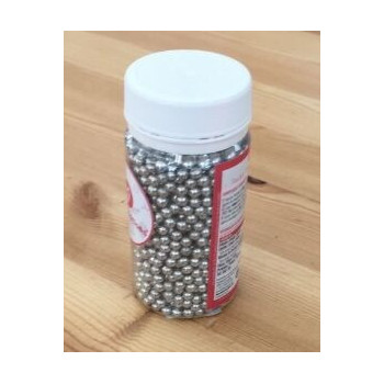 Pérolas prata brilhantes 4mm