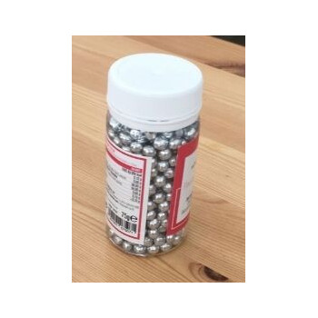 Pérolas prata brilhante 7mm 75g