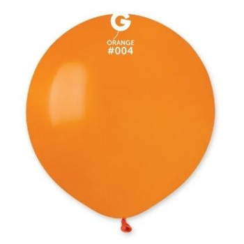 5 balões de latex Gemar 19" - 48 cm Laranja
