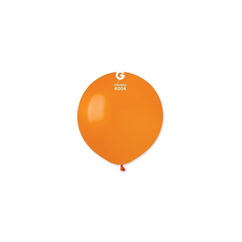 5 balões de latex Gemar 19" - 48 cm Laranja