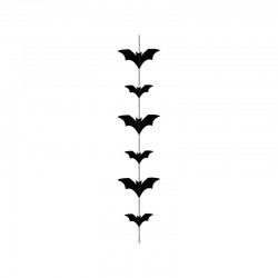 Garland Bats black 1.5m