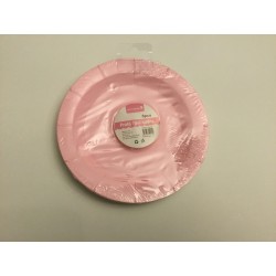 6 Pratos 18cm rosa claro