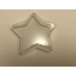 Caixa plástica 12cm estrela