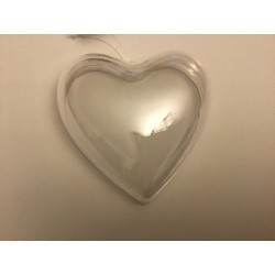 Caixa plástica 10cm coração