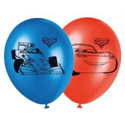 8 balões latex 11" Cars
