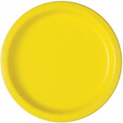 20 pratos 18cm EU amarelo neon