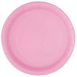 20 pratos 18 cm EU rosa claro