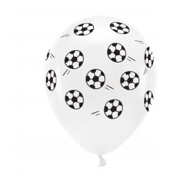 6 balões latex futebol 33cm