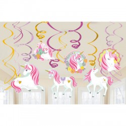12 swirl magical unicorn