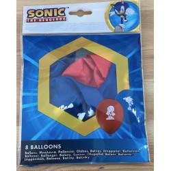 6 balões de latex Sonic