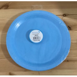 6 Pratos azul 21cm