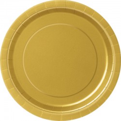 8 pratos 17.1cm dourado