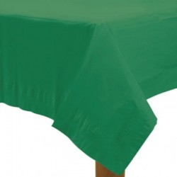 Toalha mesa verde papel...
