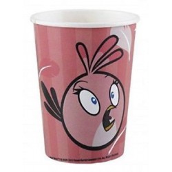 Copos Angry Birds Rosa