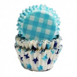 54 formas mini cupcakes Azul