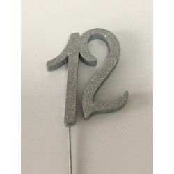 Número 12 eferovite prata 16cm