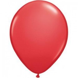 Balões lisos vermelho Qualatex