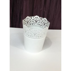 Vaso metal branco (aluguer)