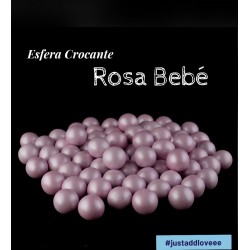 Esfera Crocante Rosa Bebé 100g