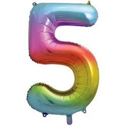 Balão Foil Rainbow nº 5 34'...