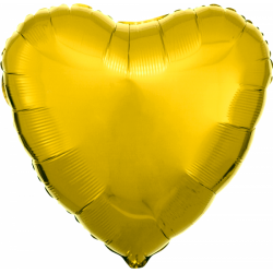 Balão foil dourado coração 18'