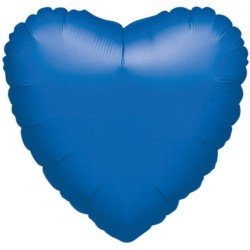 Balão Foil coração azul 18'