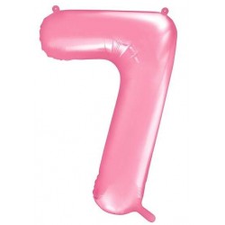 Balão Foil Nº 7 rosa 86 cm