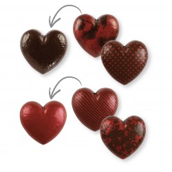 Corações Vermelhos Chocolate