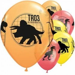 6 Balões latex 12' Jurassic...