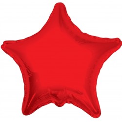 Balão 18' estrela vermelho